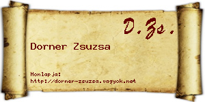Dorner Zsuzsa névjegykártya