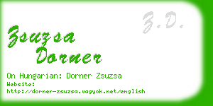zsuzsa dorner business card